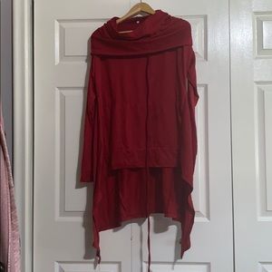 Flowing cowl neck tunic